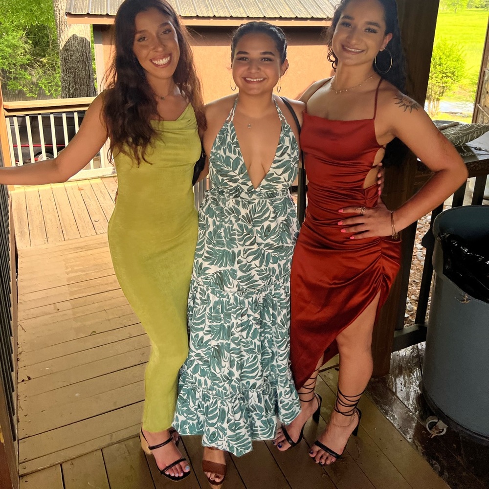 Gorgeous sage green cocktail dress